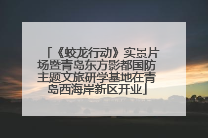 《蛟龙行动》实景片场暨青岛东方影都国防主题文旅研学基地在青岛西海岸新区开业