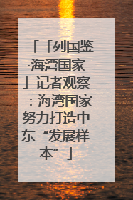 「列国鉴·海湾国家」记者观察：海湾国家努力打造中东“发展样本”