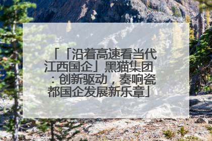 「沿着高速看当代江西国企」黑猫集团：创新驱动，奏响瓷都国企发展新乐章