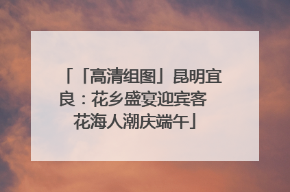 「高清组图」昆明宜良：花乡盛宴迎宾客 花海人潮庆端午