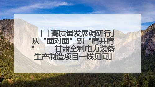 「高质量发展调研行」从“面对面”到“肩并肩”——甘肃全利电力装备生产制造项目一线见闻