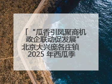 “瓜香引凤聚商机 政企联动促发展”北京大兴庞各庄镇 2025 年西瓜季政企联动产业推介活动圆满举行