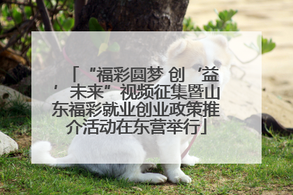 “福彩圆梦 创‘益’未来”视频征集暨山东福彩就业创业政策推介活动在东营举行