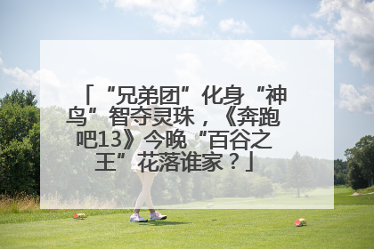 “兄弟团”化身“神鸟”智夺灵珠，《奔跑吧13》今晚“百谷之王”花落谁家？