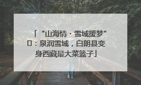 “山海情・雪域援梦”⑪：泉润雪域，白朗县变身西藏最大菜篮子