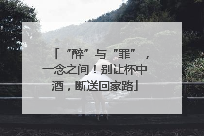 “醉”与“罪”，一念之间！别让杯中酒，断送回家路