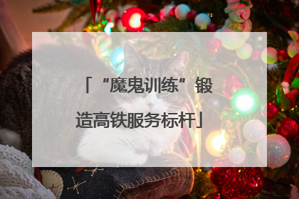 “魔鬼训练”锻造高铁服务标杆