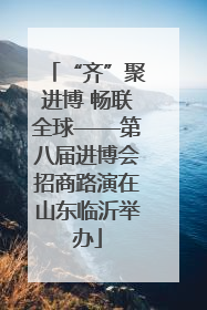 “齐”聚进博 畅联全球——第八届进博会招商路演在山东临沂举办