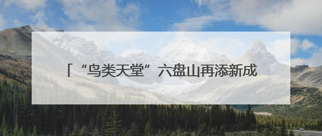 “鸟类天堂”六盘山再添新成员 鸟类记录增加至336种