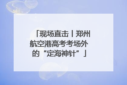 现场直击丨郑州航空港高考考场外的“定海神针”