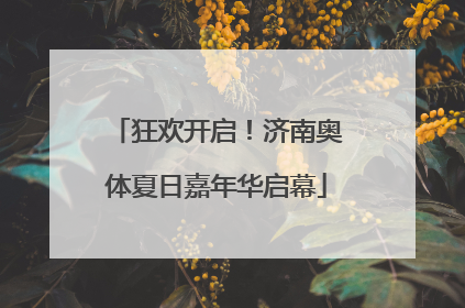 狂欢开启！济南奥体夏日嘉年华启幕