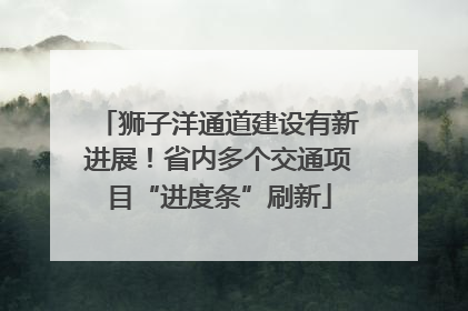 狮子洋通道建设有新进展！省内多个交通项目“进度条”刷新