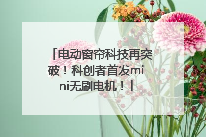 电动窗帘科技再突破！科创者首发mini无刷电机！