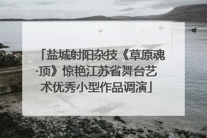 盐城射阳杂技《草原魂·顶》惊艳江苏省舞台艺术优秀小型作品调演