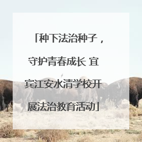 种下法治种子，守护青春成长 宜宾江安水清学校开展法治教育活动
