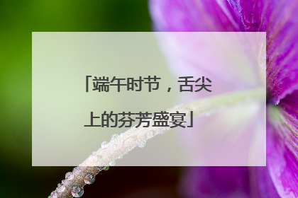 端午时节，舌尖上的芬芳盛宴