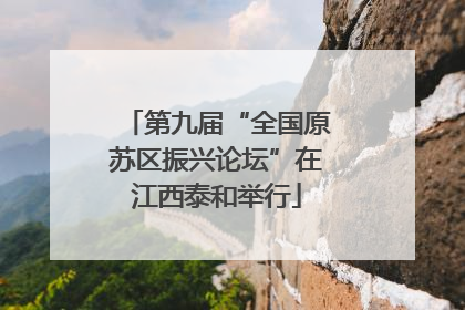 第九届“全国原苏区振兴论坛”在江西泰和举行