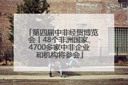 第四届中非经贸博览会丨48个非洲国家、4700多家中非企业和机构将参会