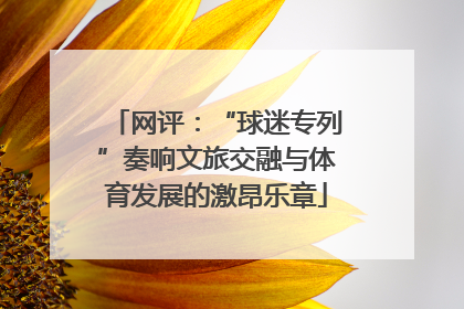 网评：“球迷专列”奏响文旅交融与体育发展的激昂乐章