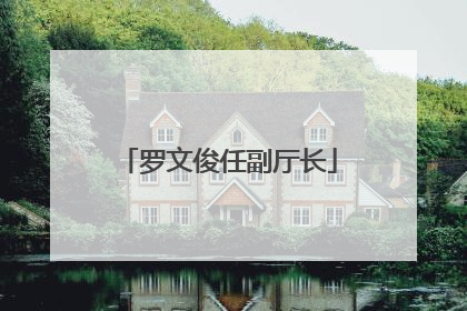 罗文俊任副厅长