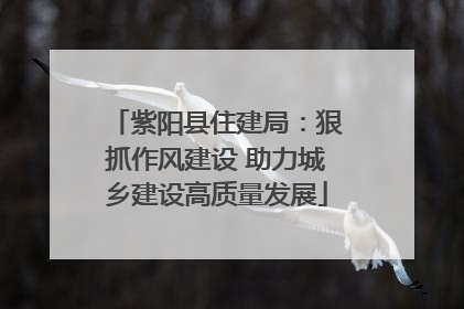 紫阳县住建局：狠抓作风建设 助力城乡建设高质量发展