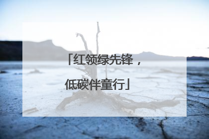 红领绿先锋，低碳伴童行