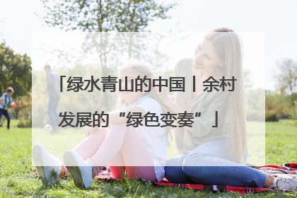 绿水青山的中国丨余村发展的“绿色变奏”