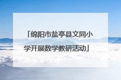 绵阳市盐亭县文同小学开展数学教研活动