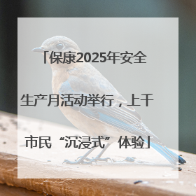 保康2025年安全生产月活动举行，上千市民“沉浸式”体验