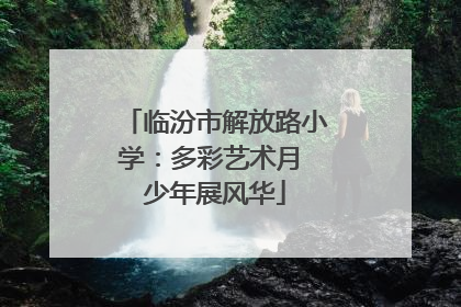 临汾市解放路小学：多彩艺术月 少年展风华