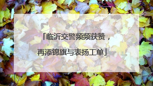 临沂交警频频获赞，再添锦旗与表扬工单