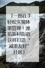 一图在手轻松实现体重管理！潍坊新村街道这样打造“减重友好”社区
