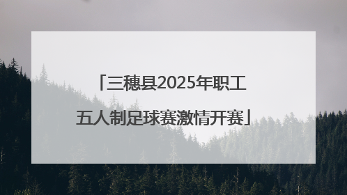 三穗县2025年职工五人制足球赛激情开赛