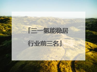 三一氢能稳居行业前三名