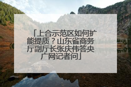 上合示范区如何扩能提质？山东省商务厅副厅长张庆伟答央广网记者问