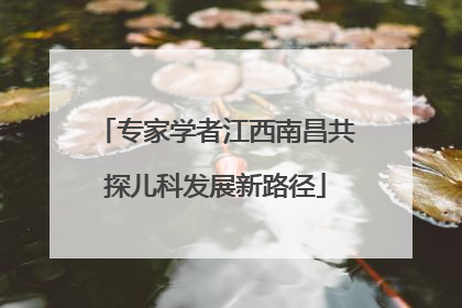 专家学者江西南昌共探儿科发展新路径