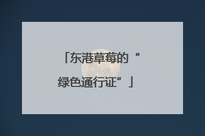 东港草莓的“绿色通行证”