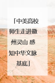 中美高校师生走进徽州灵山 感知中华文脉基底