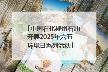 中国石化郴州石油开展2025年六五环境日系列活动