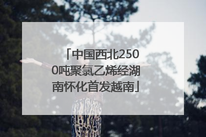 中国西北2500吨聚氯乙烯经湖南怀化首发越南