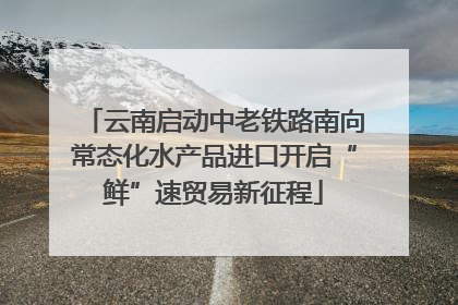 云南启动中老铁路南向常态化水产品进口开启“鲜”速贸易新征程