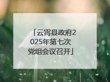 云霄县政府2025年第七次党组会议召开