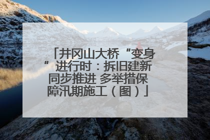 井冈山大桥“变身”进行时：拆旧建新同步推进 多举措保障汛期施工（图）