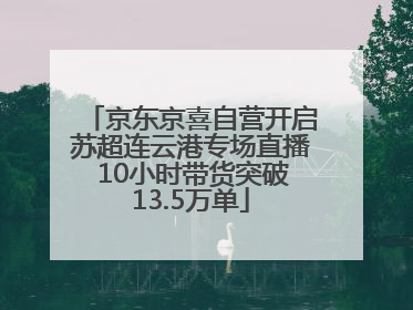 京东京喜自营开启苏超连云港专场直播 10小时带货突破13.5万单