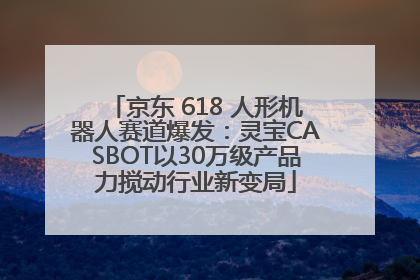 京东 618 人形机器人赛道爆发：灵宝CASBOT以30万级产品力搅动行业新变局