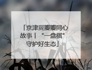 京津冀瓣瓣同心故事丨“一盘棋”守护好生态