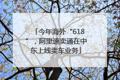 今年海外“618”，阿里速卖通在中东上线卖车业务