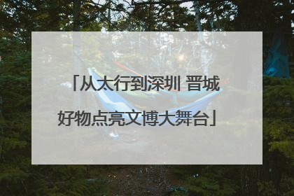 从太行到深圳 晋城好物点亮文博大舞台