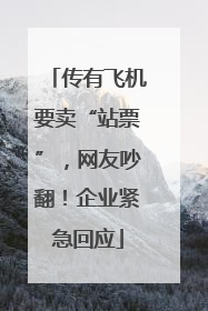 传有飞机要卖“站票”，网友吵翻！企业紧急回应