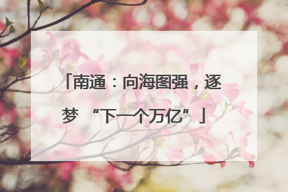 南通：向海图强，逐梦 “下一个万亿”